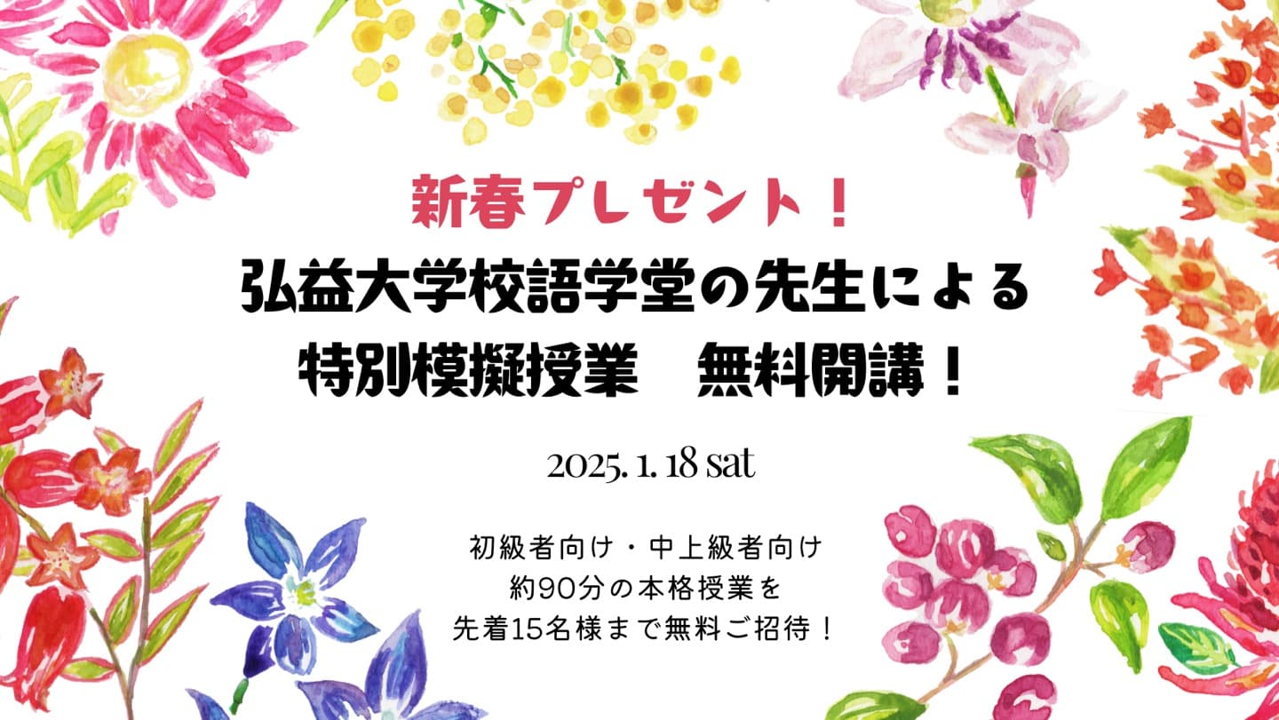 弘益大学語学堂の先生による特別模擬授業